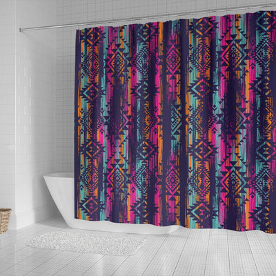 Line Tribal Aztec Shower Curtain