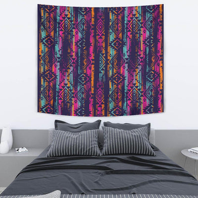 Line Tribal Aztec Tapestry