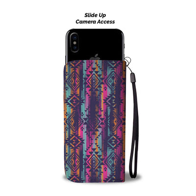 Line Tribal Aztec Wallet Phone case