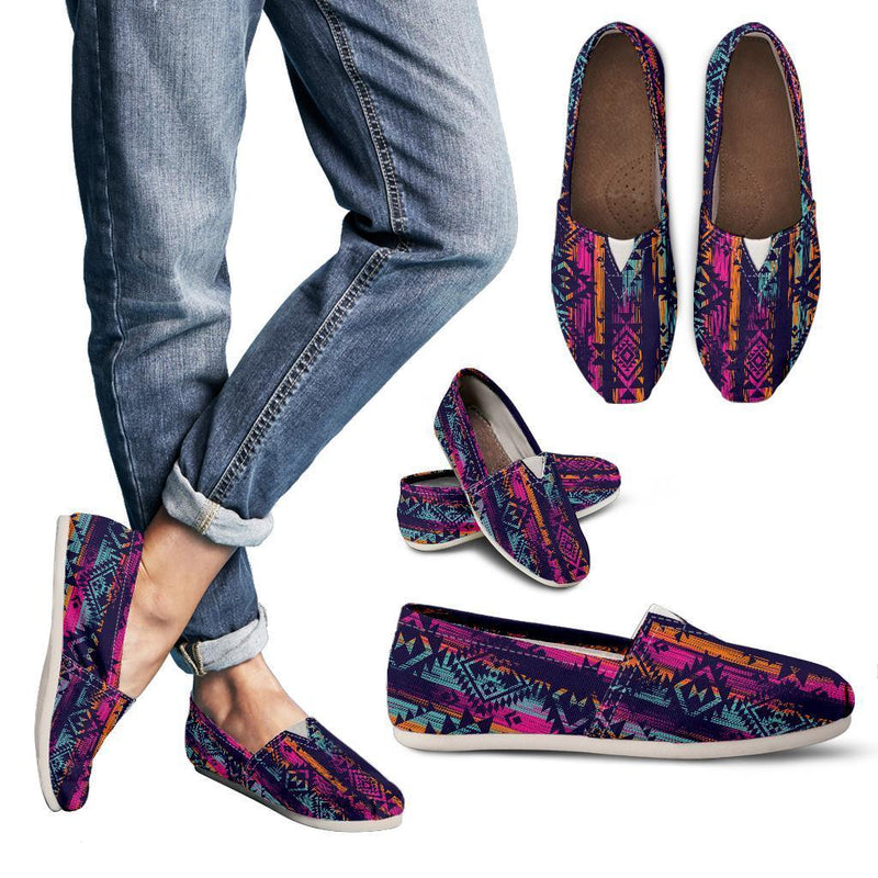 Line Tribal Aztec Women Casual Shoes-JorJune.com