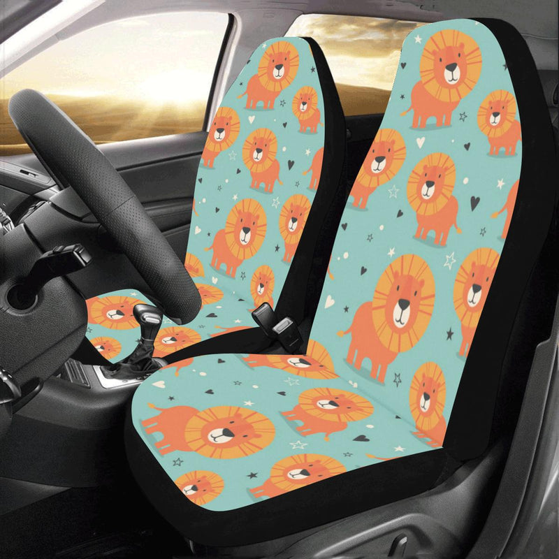 Lion Baby Pattern Print Design 03 Car Seat Covers (Set of 2)-JORJUNE.COM