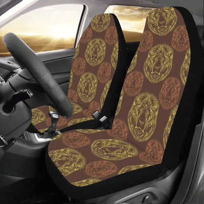 Lion Pattern Print Design 04 Car Seat Covers (Set of 2)-JORJUNE.COM