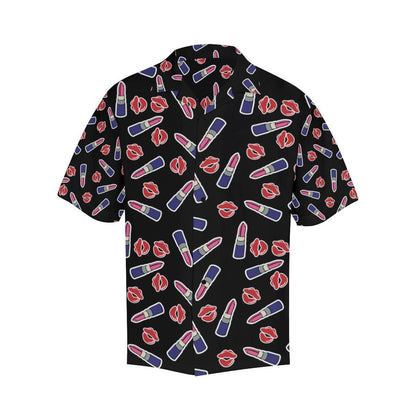 Lipstick Pattern Print Design LT01 Men Hawaiian Shirt-JorJune