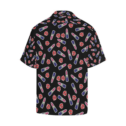 Lipstick Pattern Print Design LT01 Men Hawaiian Shirt-JorJune