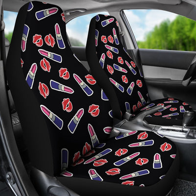 Lipstick Pattern Print Design LT01 Universal Fit Car Seat Covers-JorJune