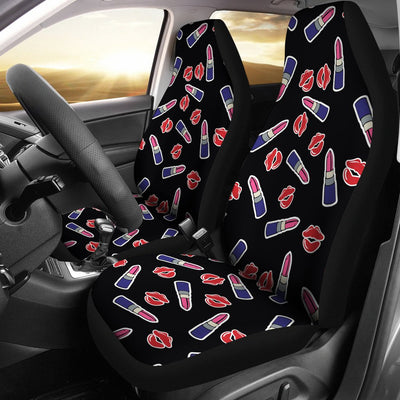 Lipstick Pattern Print Design LT01 Universal Fit Car Seat Covers-JorJune