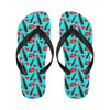 Lipstick Pattern Print Design LT02 Flip Flops-JorJune