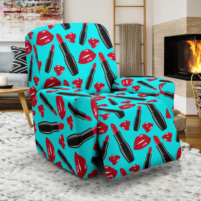Lipstick Pattern Print Design LT02 Recliner Slipcover-JORJUNE.COM