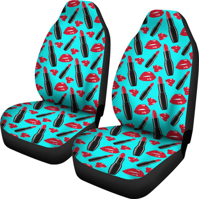 Lipstick Pattern Print Design LT02 Universal Fit Car Seat Covers-JorJune