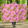 Lipstick Pattern Print Design LT03 Hooded Blanket-JORJUNE.COM