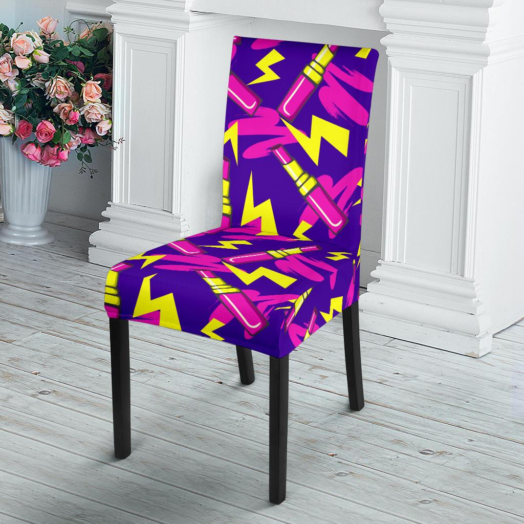 Lipstick Pattern Print Design LT04 Dining Chair Slipcover-JORJUNE.COM
