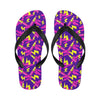 Lipstick Pattern Print Design LT04 Flip Flops-JorJune