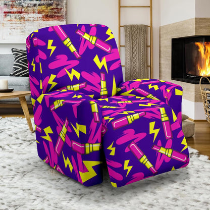 Lipstick Pattern Print Design LT04 Recliner Slipcover-JORJUNE.COM