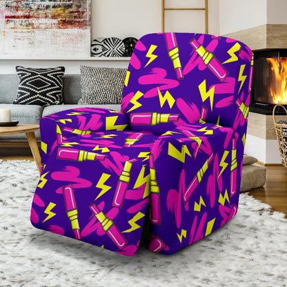 Lipstick Pattern Print Design LT04 Recliner Slipcover-JORJUNE.COM