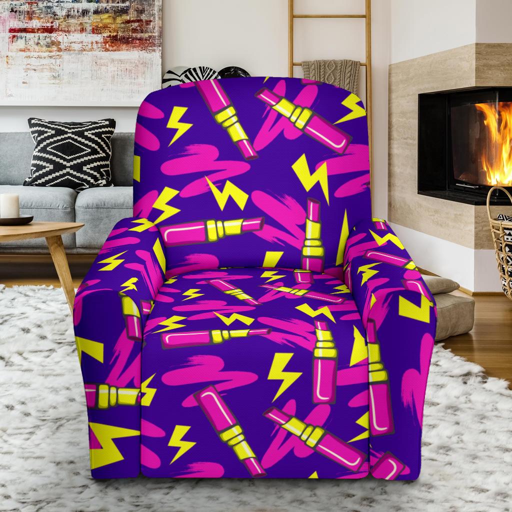 Lipstick Pattern Print Design LT04 Recliner Slipcover-JORJUNE.COM