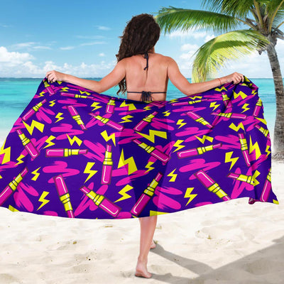 Lipstick Pattern Print Design LT04 Sarong Pareo Wrap-JORJUNE.COM