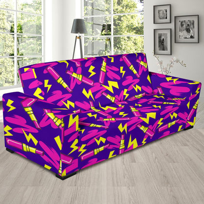 Lipstick Pattern Print Design LT04 Sofa Slipcover-JORJUNE.COM