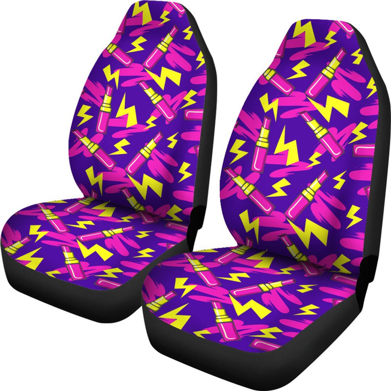 Lipstick Pattern Print Design LT04 Universal Fit Car Seat Covers-JorJune