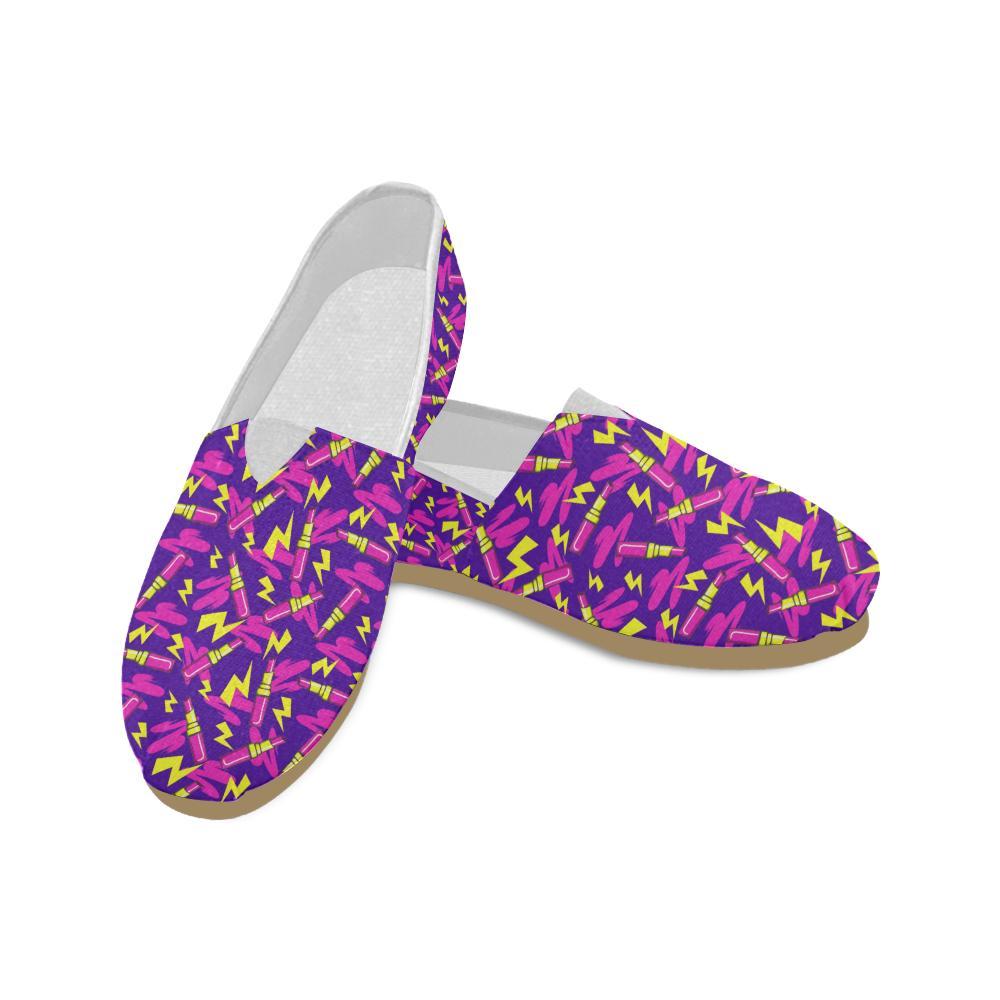Lipstick Pattern Print Design LT04 Women Casual Shoes-JorJune.com