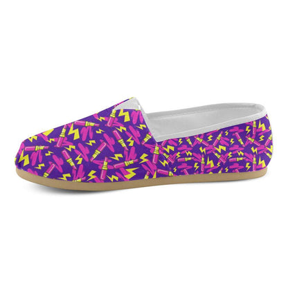 Lipstick Pattern Print Design LT04 Women Casual Shoes-JorJune.com