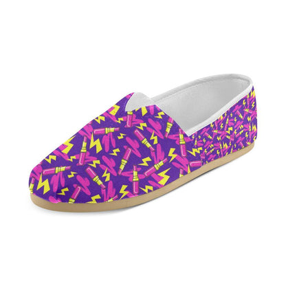 Lipstick Pattern Print Design LT04 Women Casual Shoes-JorJune.com
