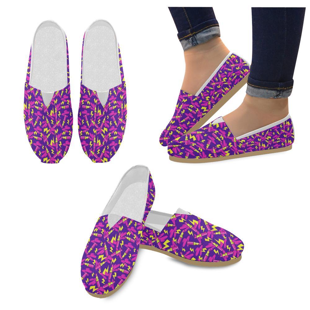 Lipstick Pattern Print Design LT04 Women Casual Shoes-JorJune.com
