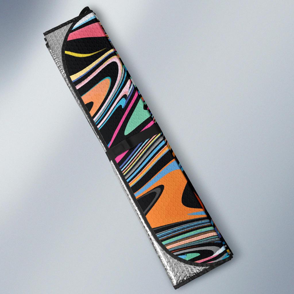 Liquid Pattern Print Design 02 Car Sun Shades-JORJUNE.COM