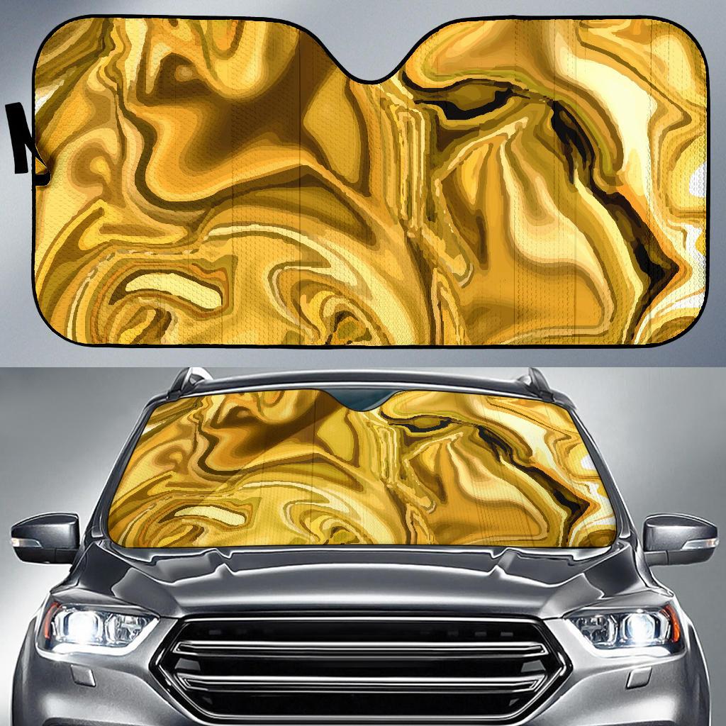 Liquid Pattern Print Design 03 Car Sun Shades-JORJUNE.COM
