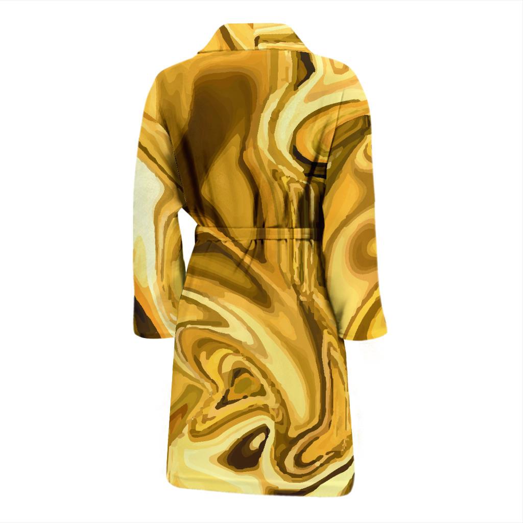 Liquid Pattern Print Design 03 Men Bathrobe-JORJUNE.COM