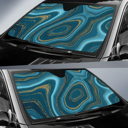 Liquid Pattern Print Design 04 Car Sun Shades-JORJUNE.COM