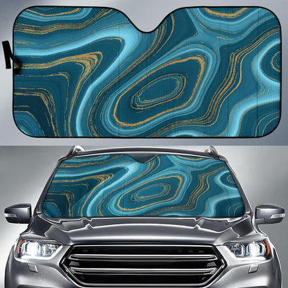 Liquid Pattern Print Design 04 Car Sun Shades-JORJUNE.COM