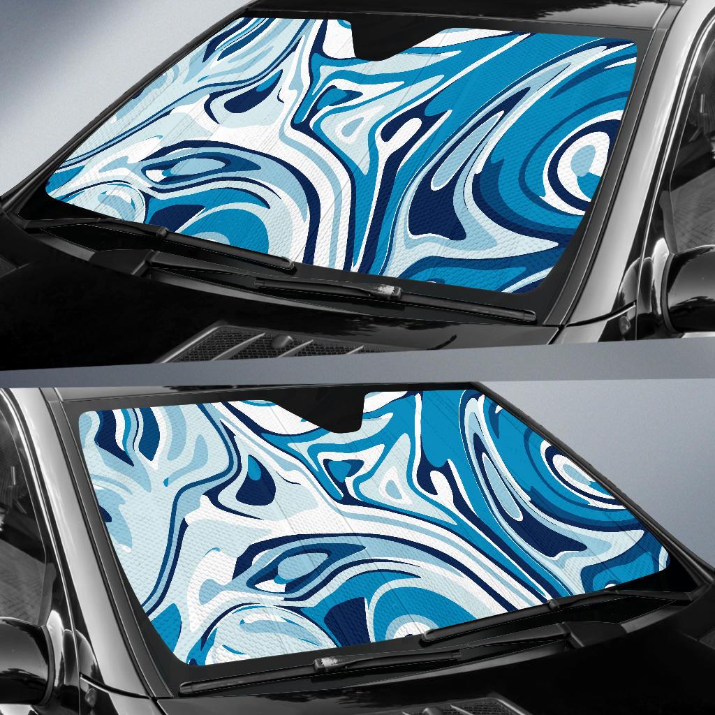 Liquid Pattern Print Design 05 Car Sun Shades-JORJUNE.COM