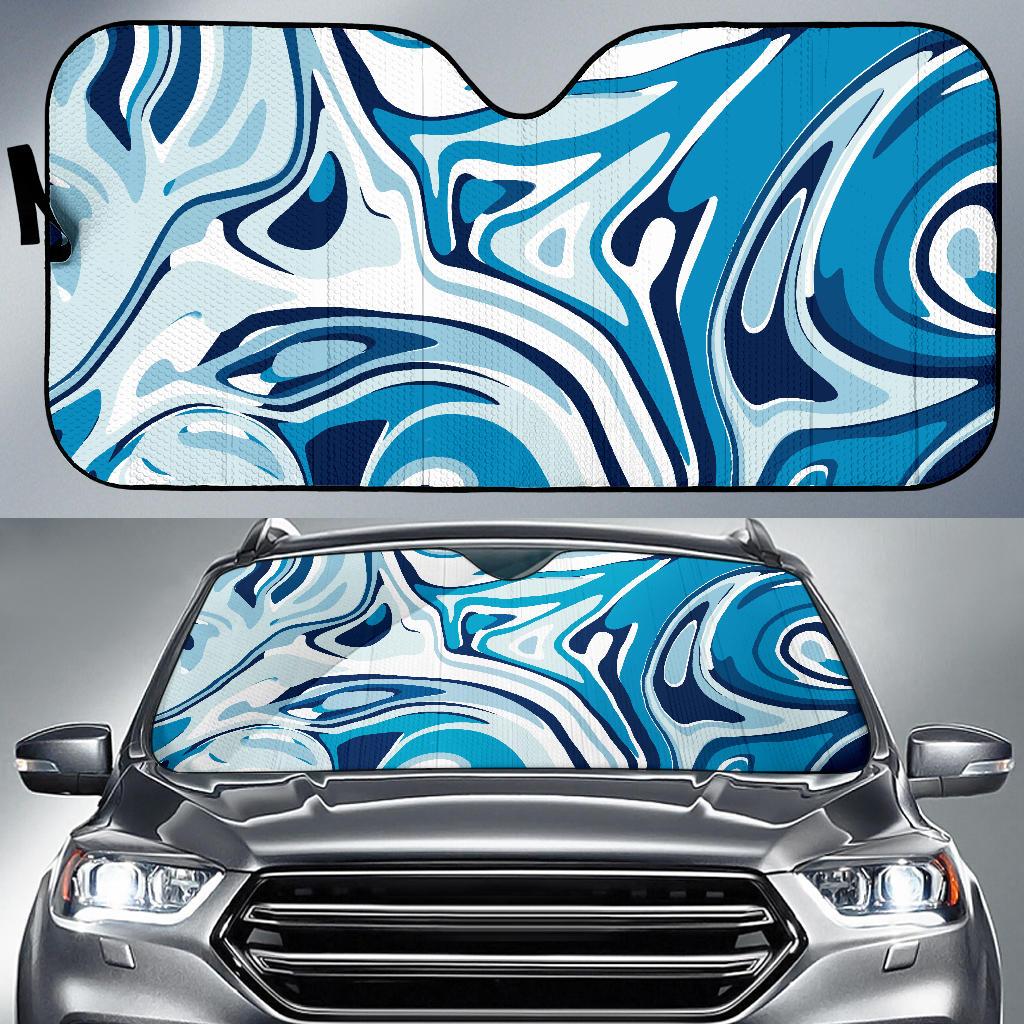 Liquid Pattern Print Design 05 Car Sun Shades-JORJUNE.COM