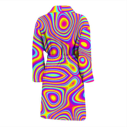 Liquid Pattern Print Design 06 Men Bathrobe-JORJUNE.COM