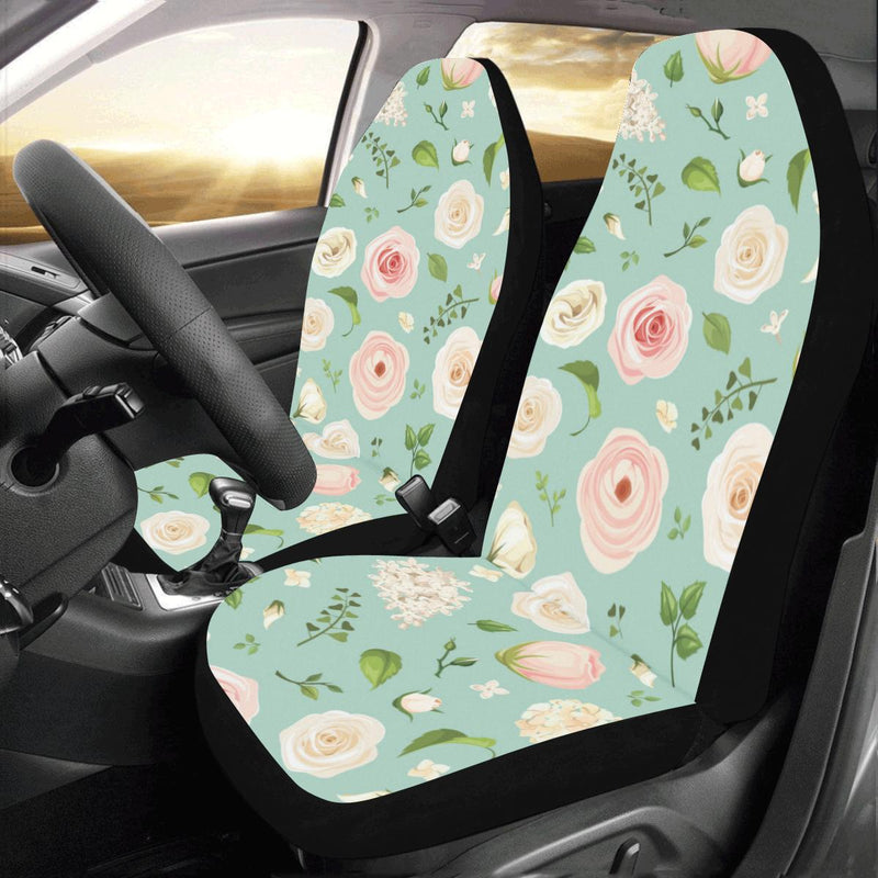 Lisianthus Pattern Print Design 01 Car Seat Covers (Set of 2)-JORJUNE.COM