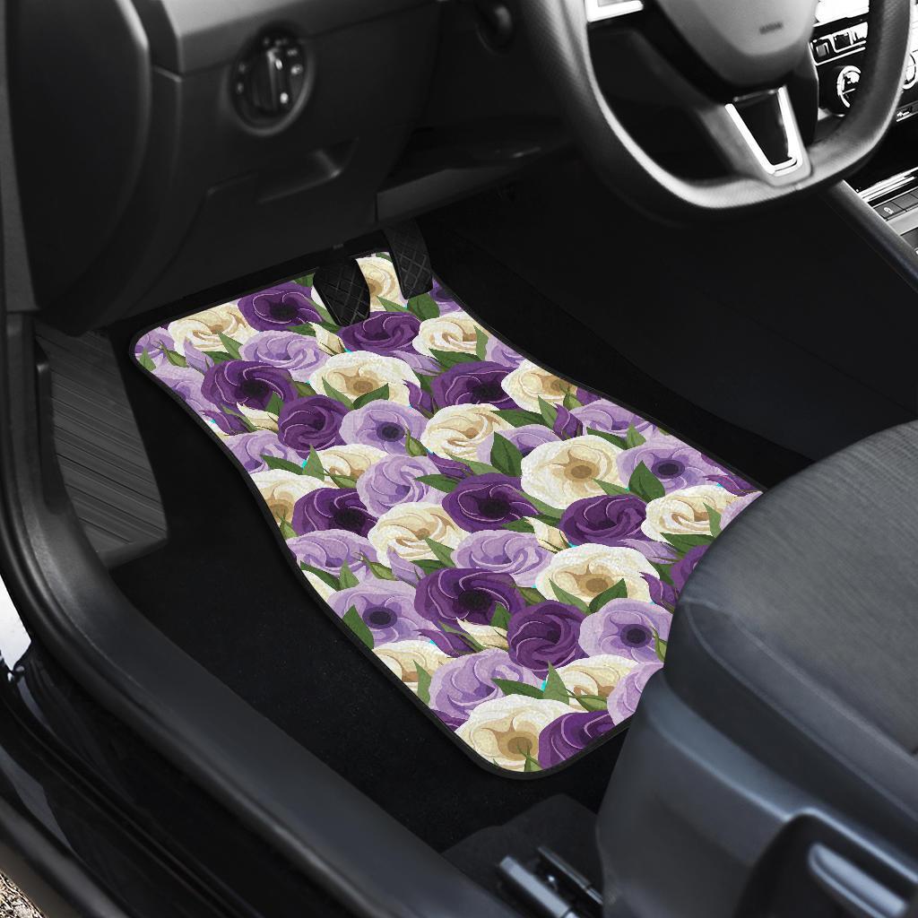 Lisianthus Pattern Print Design LT01 Car Floor Mats-JORJUNE.COM