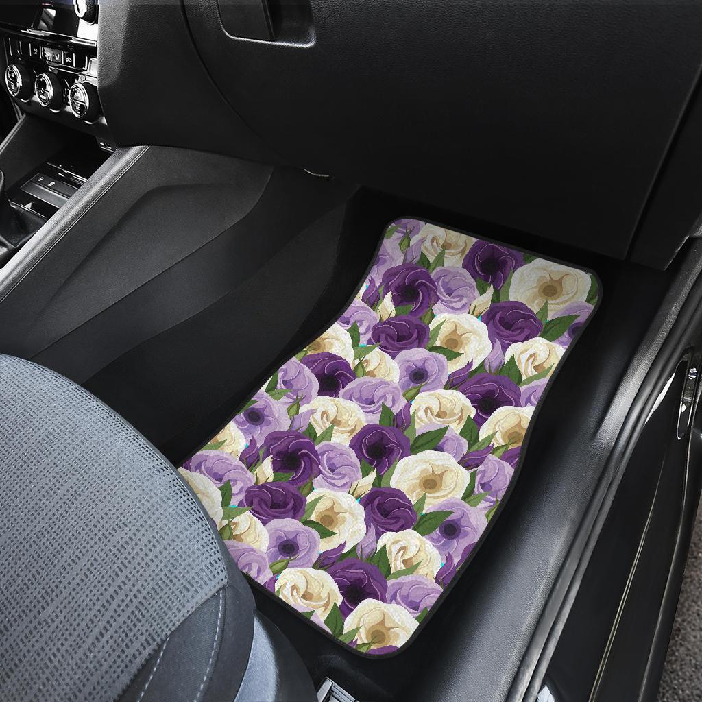 Lisianthus Pattern Print Design LT01 Car Floor Mats-JORJUNE.COM