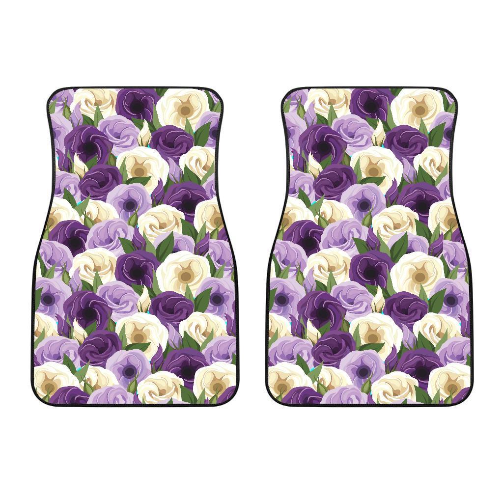 Lisianthus Pattern Print Design LT01 Car Floor Mats-JORJUNE.COM
