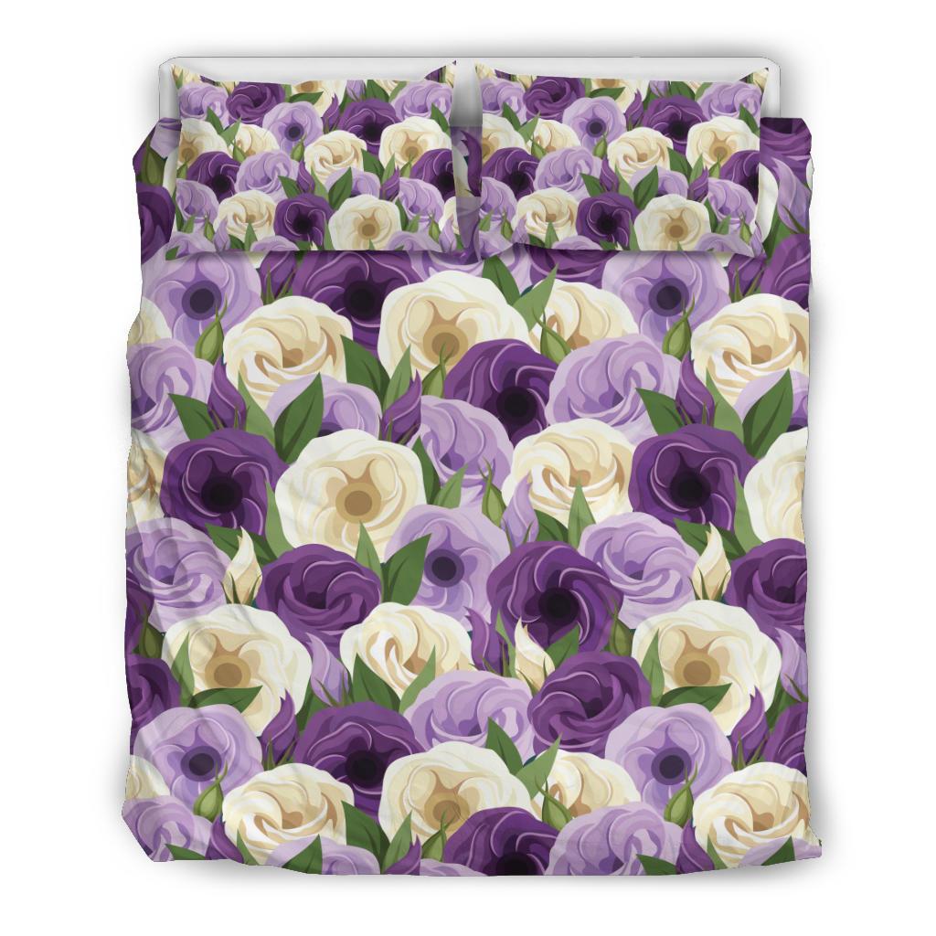 Lisianthus Pattern Print Design LT01 Duvet Cover Bedding Set-JORJUNE.COM