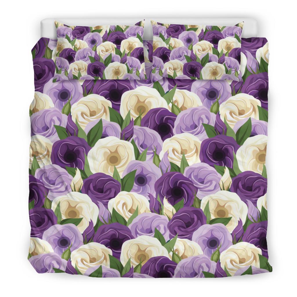 Lisianthus Pattern Print Design LT01 Duvet Cover Bedding Set-JORJUNE.COM