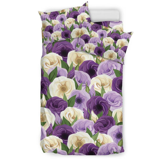 Lisianthus Pattern Print Design LT01 Duvet Cover Bedding Set-JORJUNE.COM