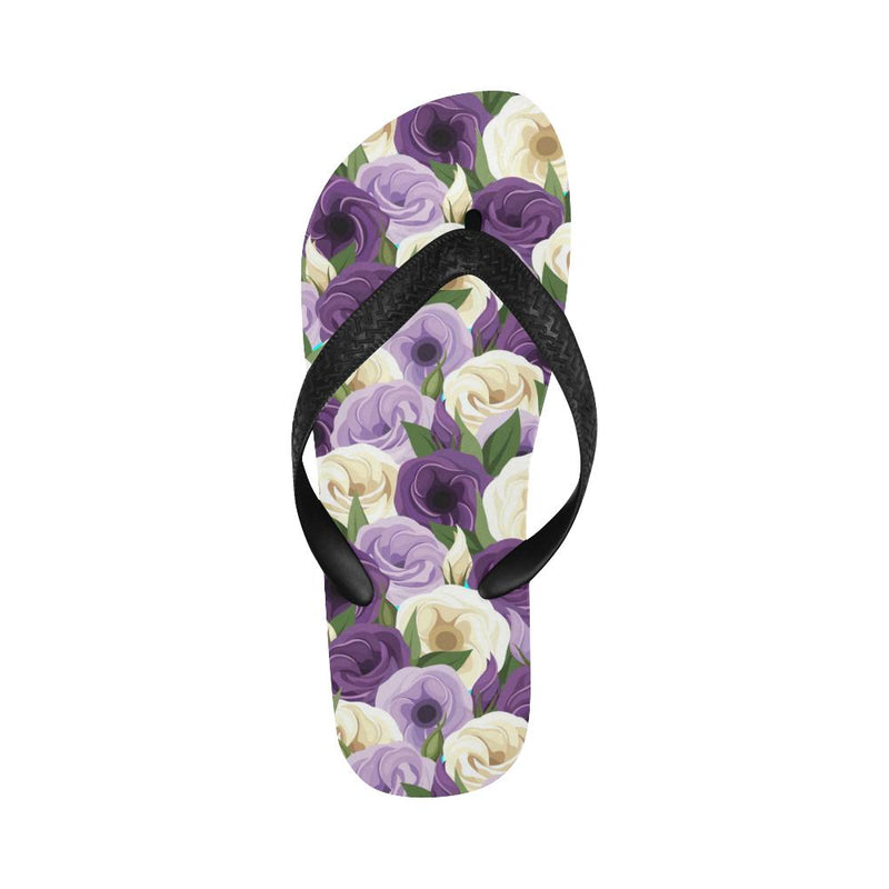 Lisianthus Pattern Print Design LT01 Flip Flops-JorJune