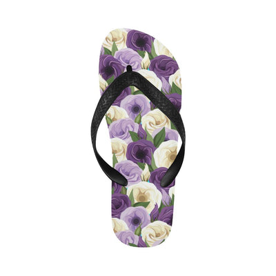 Lisianthus Pattern Print Design LT01 Flip Flops-JorJune