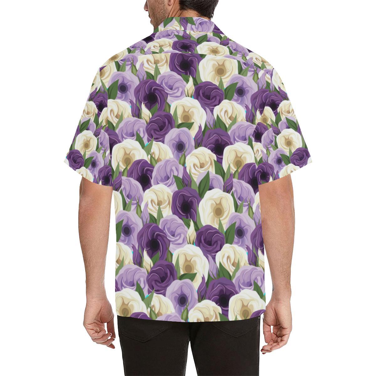 Lisianthus Pattern Print Design LT01 Men Hawaiian Shirt-JorJune