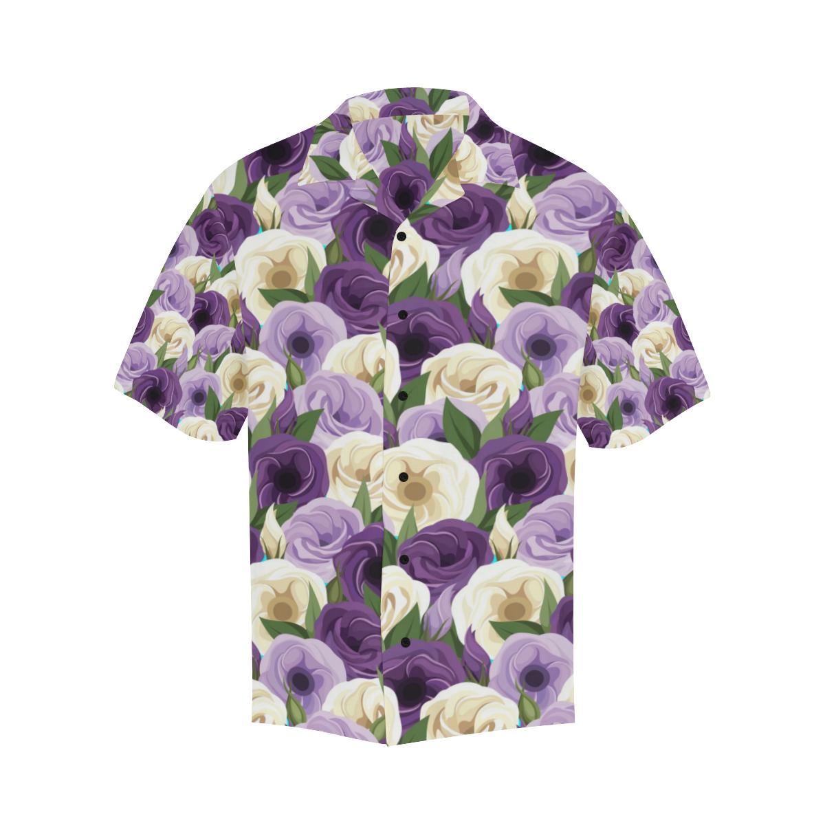 Lisianthus Pattern Print Design LT01 Men Hawaiian Shirt-JorJune