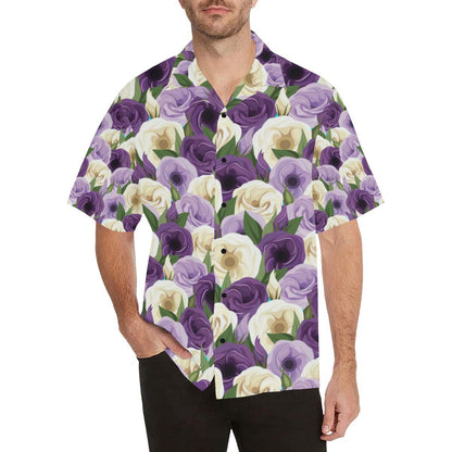 Lisianthus Pattern Print Design LT01 Men Hawaiian Shirt-JorJune