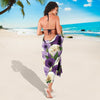 Lisianthus Pattern Print Design LT01 Sarong Pareo Wrap-JORJUNE.COM