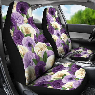 Lisianthus Pattern Print Design LT01 Universal Fit Car Seat Covers-JorJune