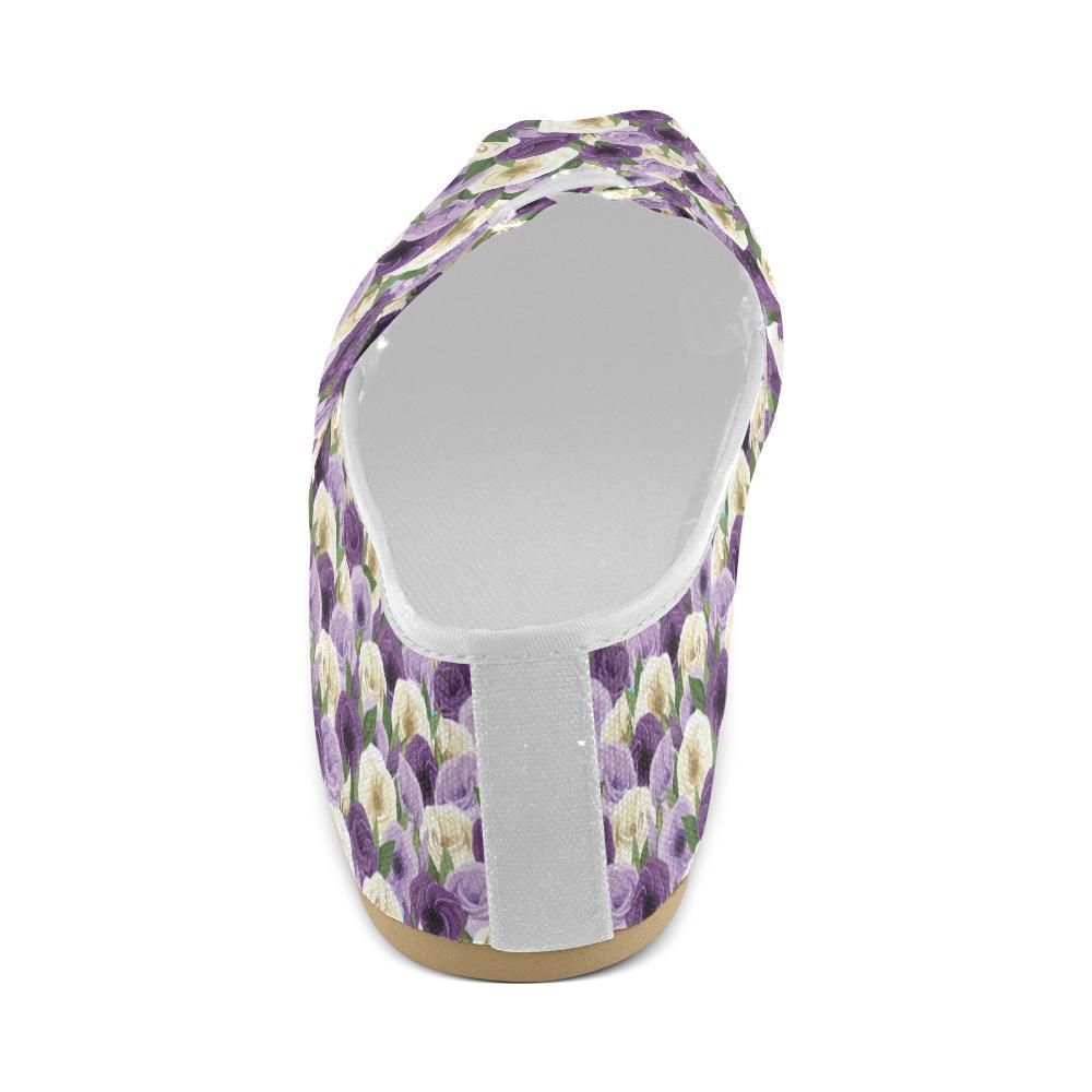 Lisianthus Pattern Print Design LT01 Women Casual Shoes-JorJune.com