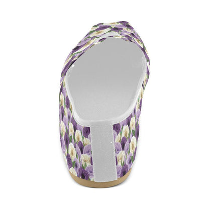 Lisianthus Pattern Print Design LT01 Women Casual Shoes-JorJune.com